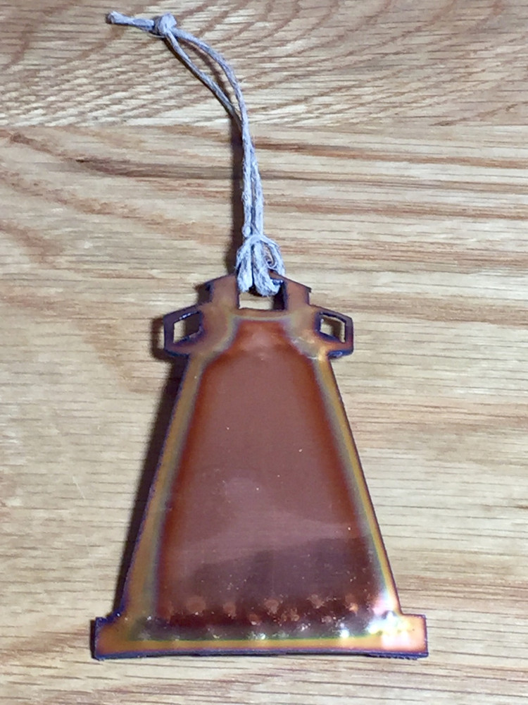 Copper Lighthouse Christmas Ornament