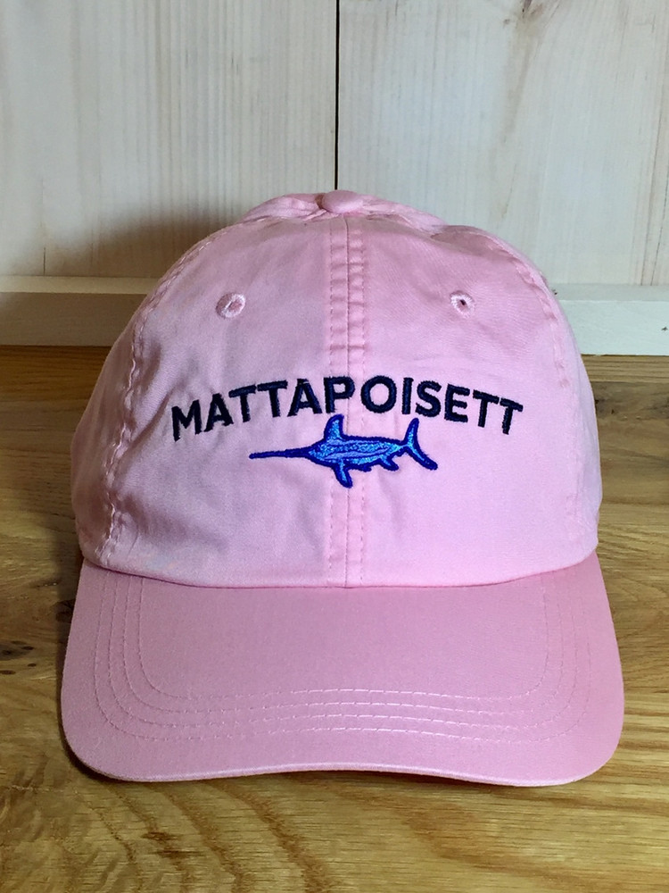 Mattapoisett & Swordfish Logo Baseball Hat - Pink