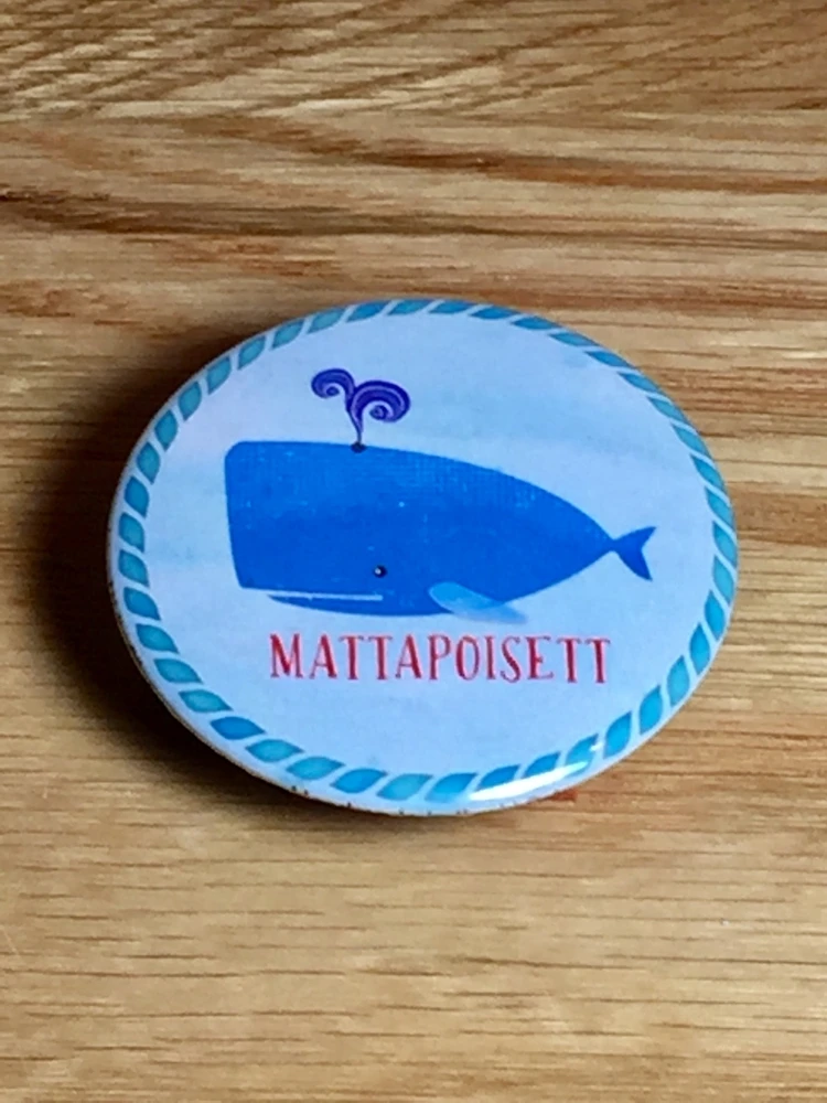 Mattapoisett Blue Whale Magnet