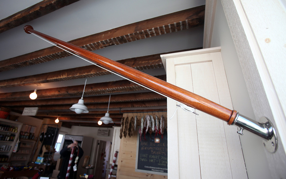 The Mattapoisett Flagpole - Mahogany, Ash, White, or Teak w/ Flag & Hardware