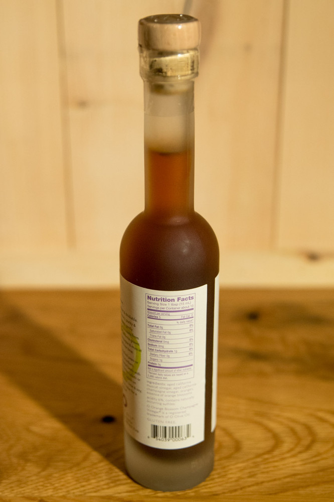 O - Orange Blossom Champagne California Vinegar