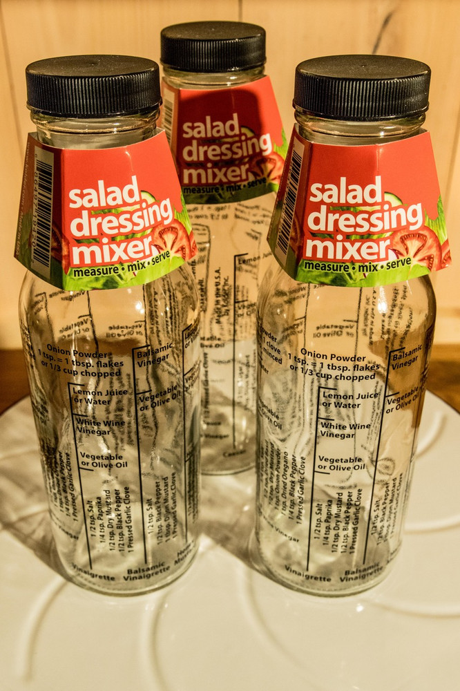 Glass Salad Dressing Bottles