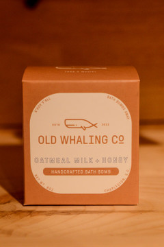 Old Whaling Co. - Oatmeal Milk + Honey Handcrafted Bath Bomb
