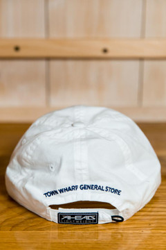 Mattapoisett & Swordfish Logo Baseball Hat - White