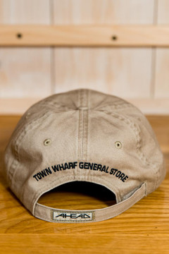 Mattapoisett & Red Seahorse Logo Baseball Hat - Khaki