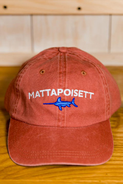 Mattapoisett & Swordfish Logo Baseball Hat - Nantucket Red