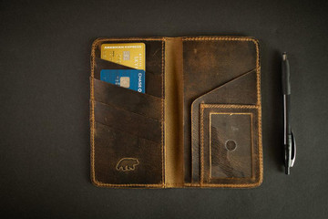 Kodiak Leather Co. - Leather Checkbook Wallet