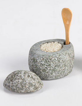 Funky Rock Designs - Beach Stone Salt Cellar