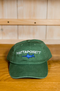 Mattapoisett & Swordfish Logo Baseball Hat - Green