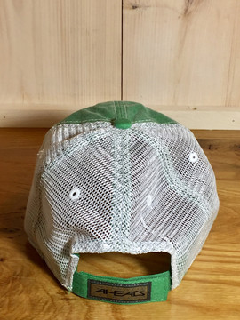 TWGS Embroidered Whale-on-the-bike Logo Baseball Hat - Mesh - Green