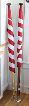 The Mattapoisett Flagpole - Mahogany, Ash, White, or Teak w/ Flag & Hardware