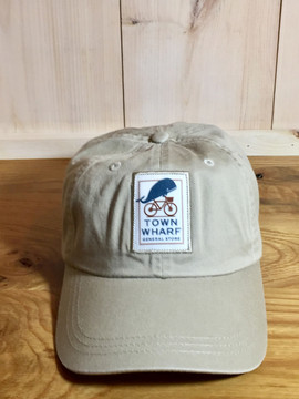 TWGS Logo Patch Baseball Hat - Bone Khaki