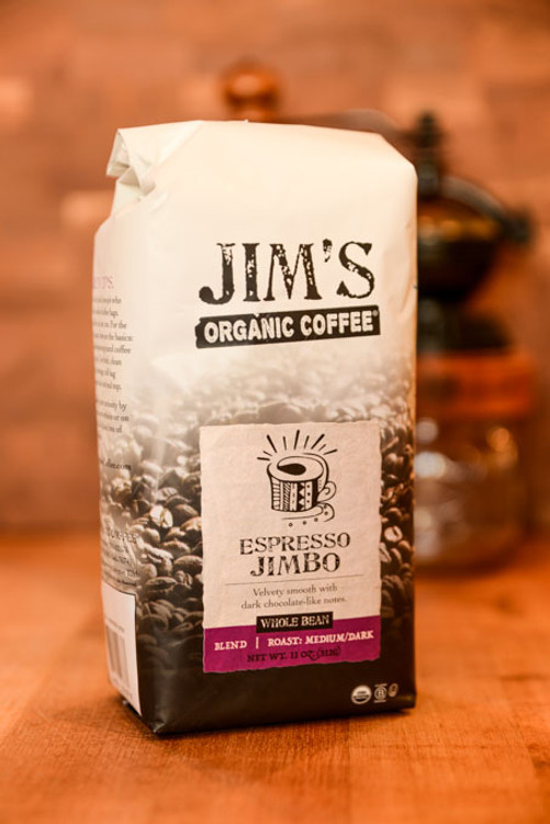 jims organic coffee expresso bean