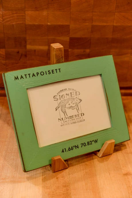 Signed & Numbered - Solid Poplar Vintage Robin's Egg 5" x 7" Picture Frame
