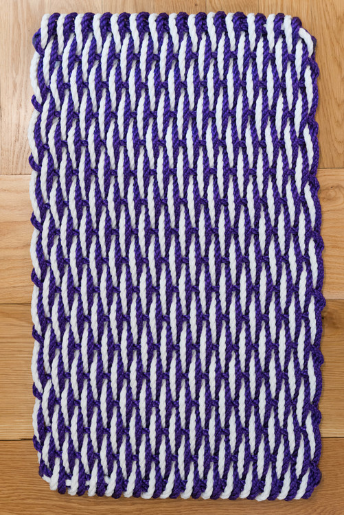 Cape Cod Doormats - The Wave (Purple & White)
