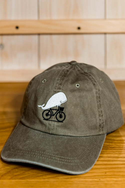 sage green fitted hat