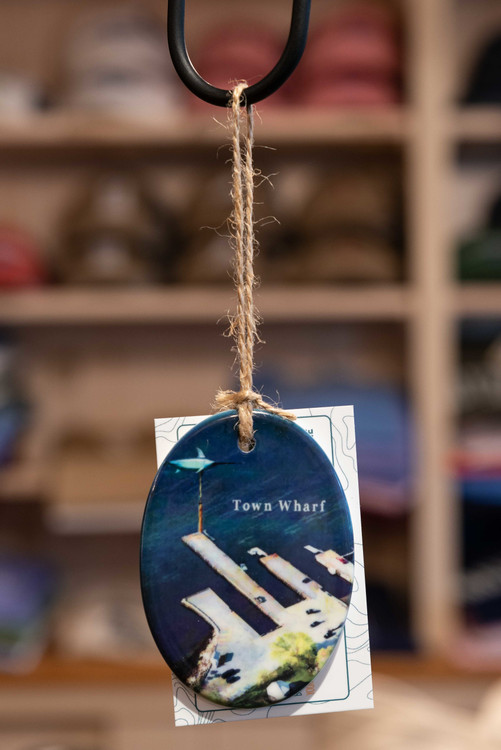 Mattapoisett Christmas Ornament - Town Wharf