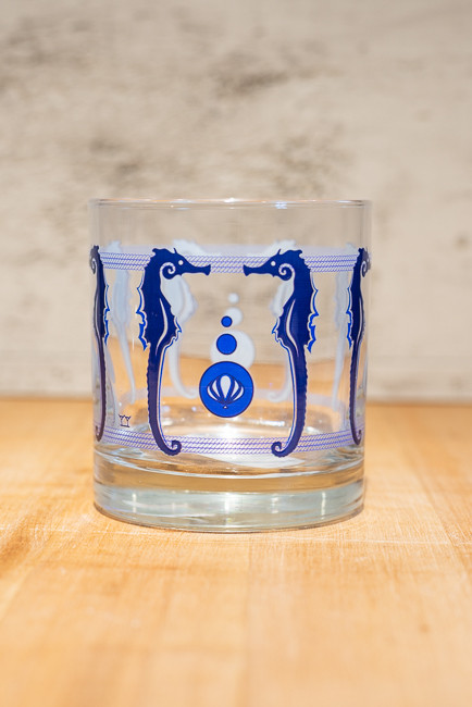 Seahorsing Around Rocks Glass