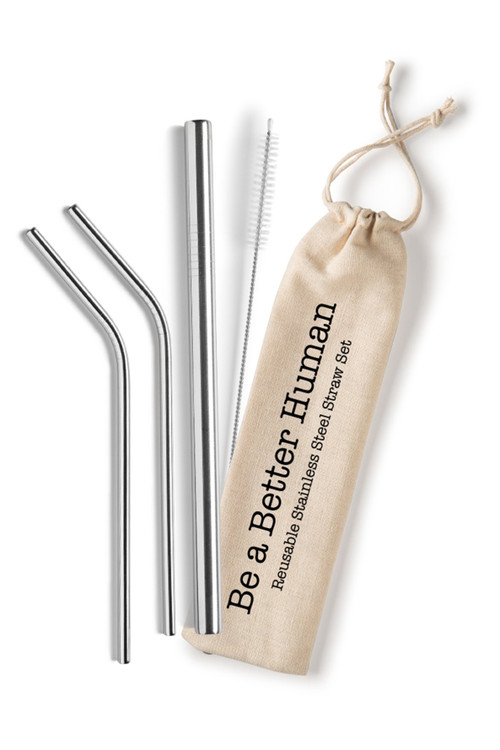 Shell Creek Sellers - Reusable Stainless Steel Straw Set