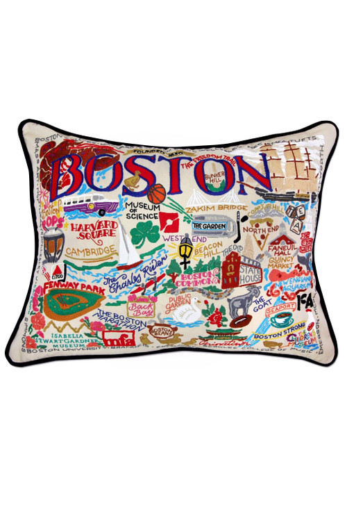 Catstudio - Boston Hand-Embroidered Pillow
