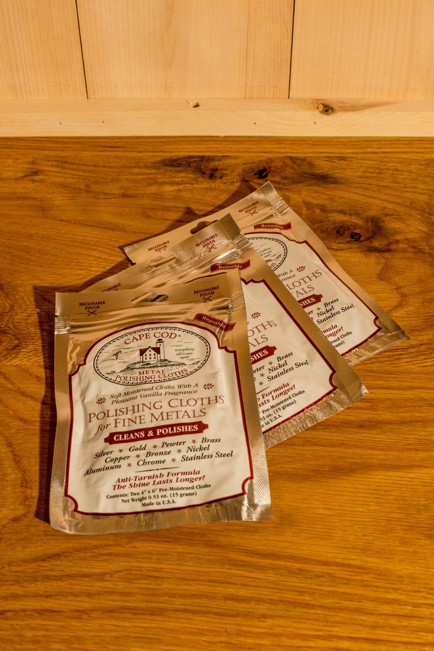 Cape Cod Metal Polishing Cloths 2 Pack Town Wharf General Store