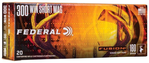 Federal Fusion 300 WSM 180gr 20 Rounds Ammunition  F300WSMFS2