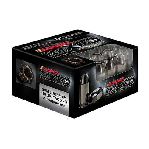 BARNES 9MM +P AMMO 115 GR TACXP 20RDS  21551