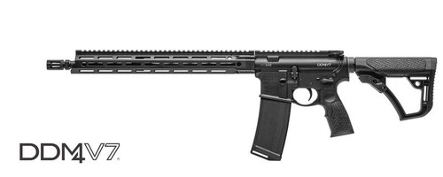 Daniel Defense DDM4 V7 MLOK 16 5.56mm NATO Rifle, Black 0212802081047