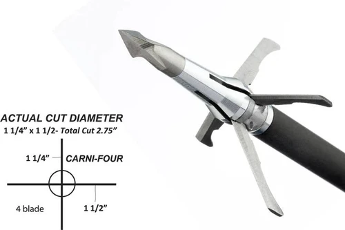 GRIM REAPER PRO SERIES CARNIFOUR BROADHEAD 100 GRAIN 1  x 1  