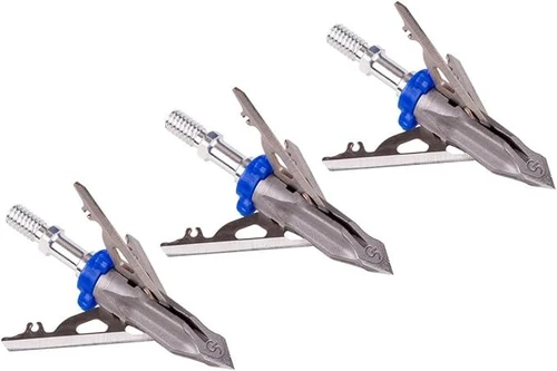G5 Deadmeat V2 3Blade 1.5 Cutting Dia. 100GR BROADHEADS  Stainless Steel Expandable Bow Hunting Standard Archery Mechanical Broadheads, 3Pack & 1 BMP Tip