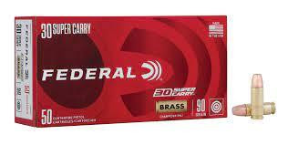 Federal American Eagle Brass .30 Super Carry 100Grain 50Rounds FMJ