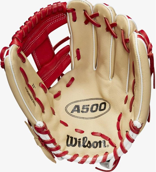 Willson Wilson A500 11 Utility Baseball GloveCamel/Red