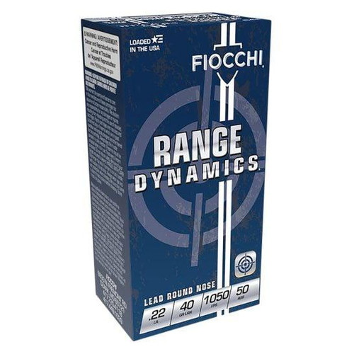 FIOCCHI .22 LONG RIFLE 40GR LRN AMMUNITION, 50 ROUND BOX  22FLRN