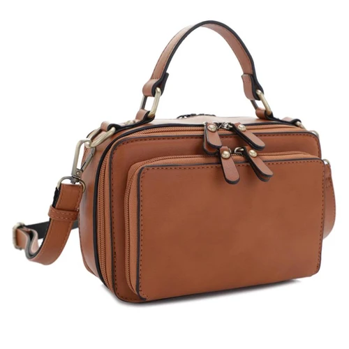 JESSIE JAMES HANDBAGS  PANDORA COMPACT CONCEALED CARRY CROSSBODY SATCHEL PURSE