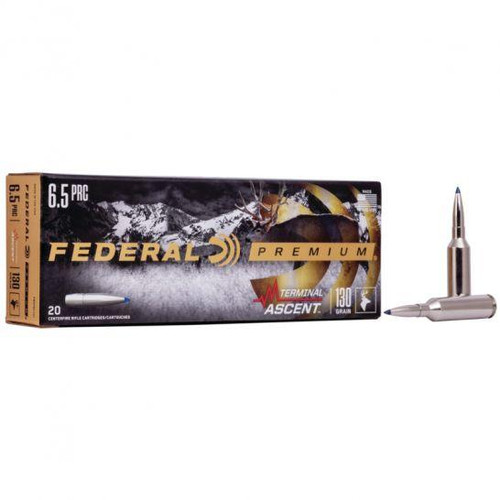 FEDERAL 130 GR TERMINAL ASCENT 6.5 PRC AMMO, 20/PACK  P65PRCTA1