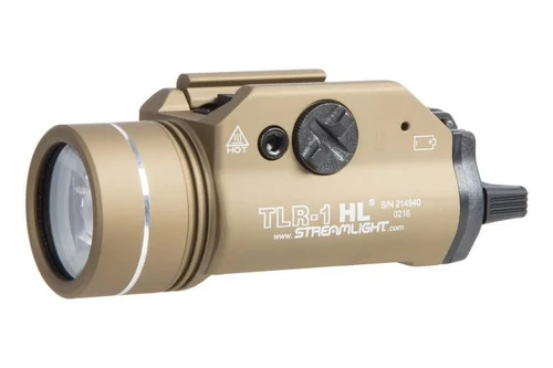 Streamlight TLR1 HL Rail Mounted Tactical Weapon Light  1000 Lumens  FDE