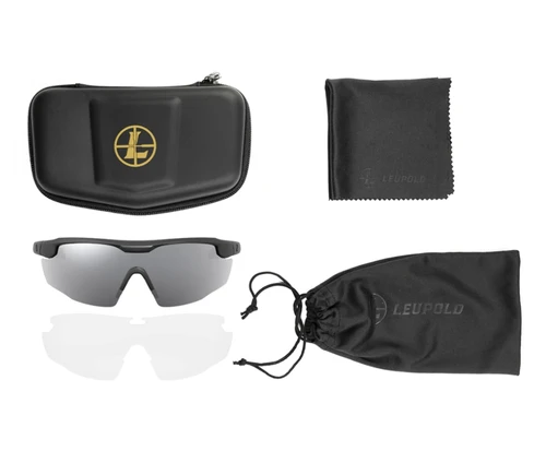 LEUPOLD SENTINEL SHOOTING GLASSES MATTE BLACK/SHADOW GRAY  182669