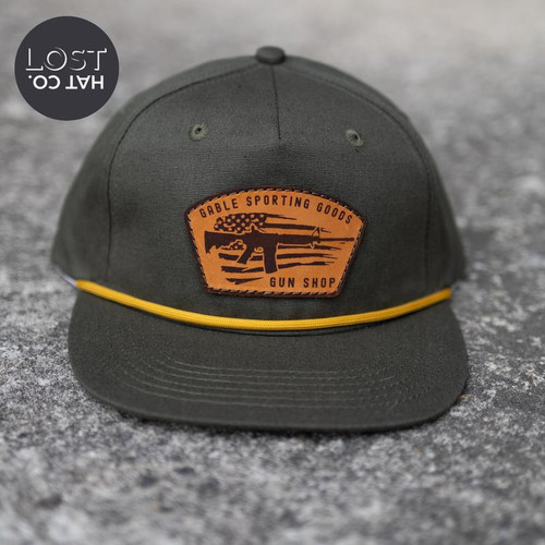 GABLE GUN FLAG LOST HAT CO.  OLIVEGOATROPE