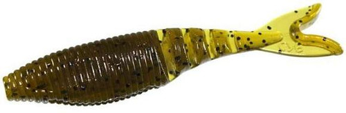 YAMAMOTO 4IN ZAKO SWIMBAITGREEN PUMPKIN WITH BLACK FLAKE