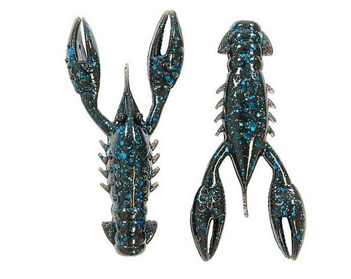ZMan TRD CrawZ 2 1/2 inch Soft Plastic Craw 6 pack BLACK BLUE FLAKE