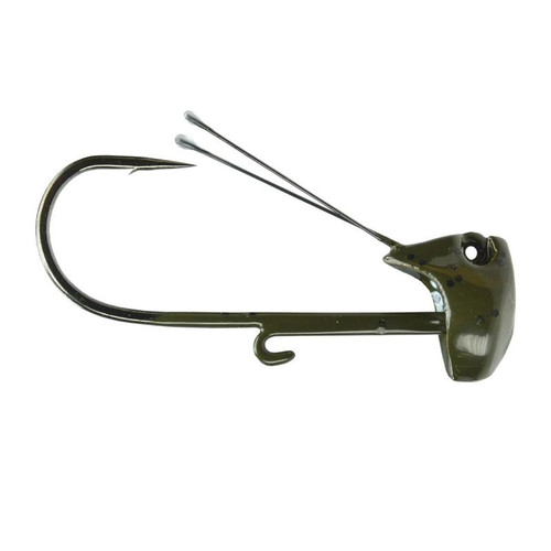 Picasso Aaron Martens Weedless Rhino Ned Head 1/8 2/0 HK GREEN PUMPKIN 3PK