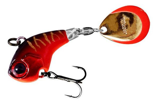 JACKALL DERACOUP TAIL SPIN JIGS 3/4OZHL RED TIGER