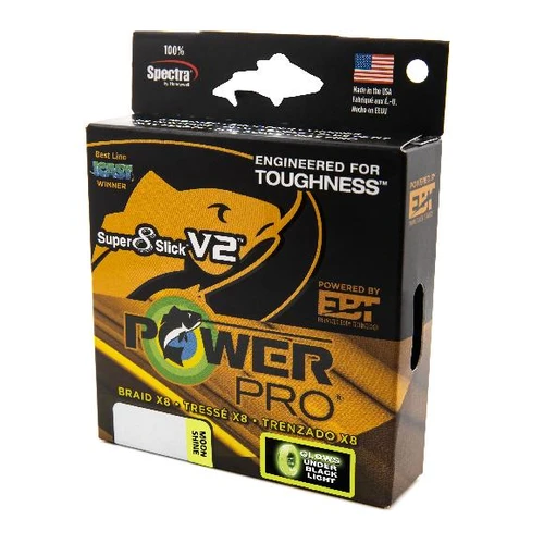 POWER PRO SUPER SLICK V2 30LB 150YD BRAIDED LINEMOONSHINE