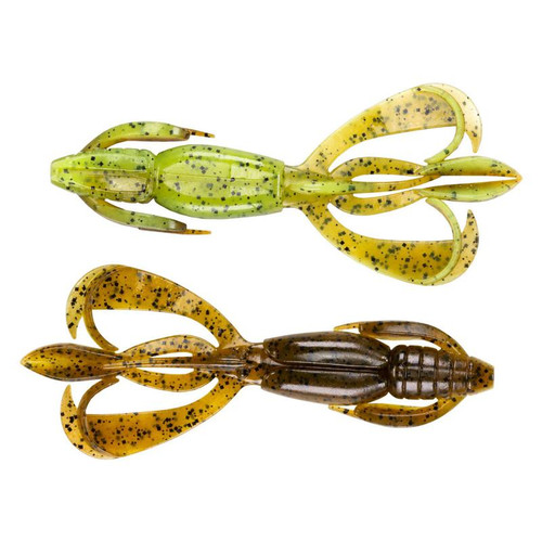 Keitech Crazy Flapper 3.6  Green Pumpkin Pepper Chartreuse