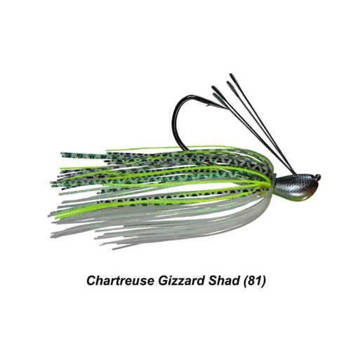 Picasso Hank Cherry Dock Rocket Jig 3/8 CHARTREUSE GIZZARD SHAD