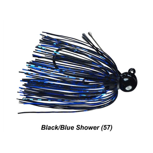 PICASSO LURES 3/8OZ Tungsten Little Spotty Jig  BLACK BLUE SHOWER