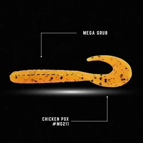 CRAPPIE MONSTER MEGGA GRUB 2 1/4IN 10PKCHICKEN POX