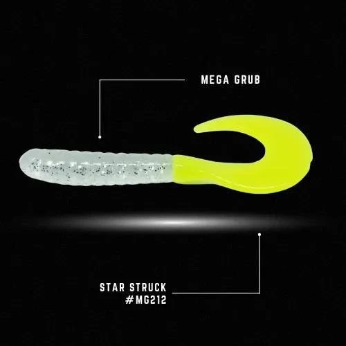 CRAPPIE MONSTER MEGGA GRUB 2 1/4IN 10PKSTAR STRUCK