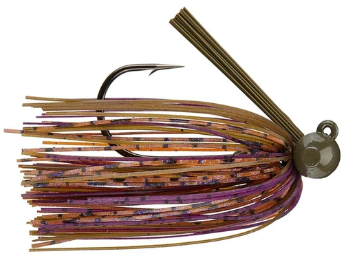 Queen Tackle Tungsten Hammerhead Rattling Football Jig  1/2oz  GREEN JELLY