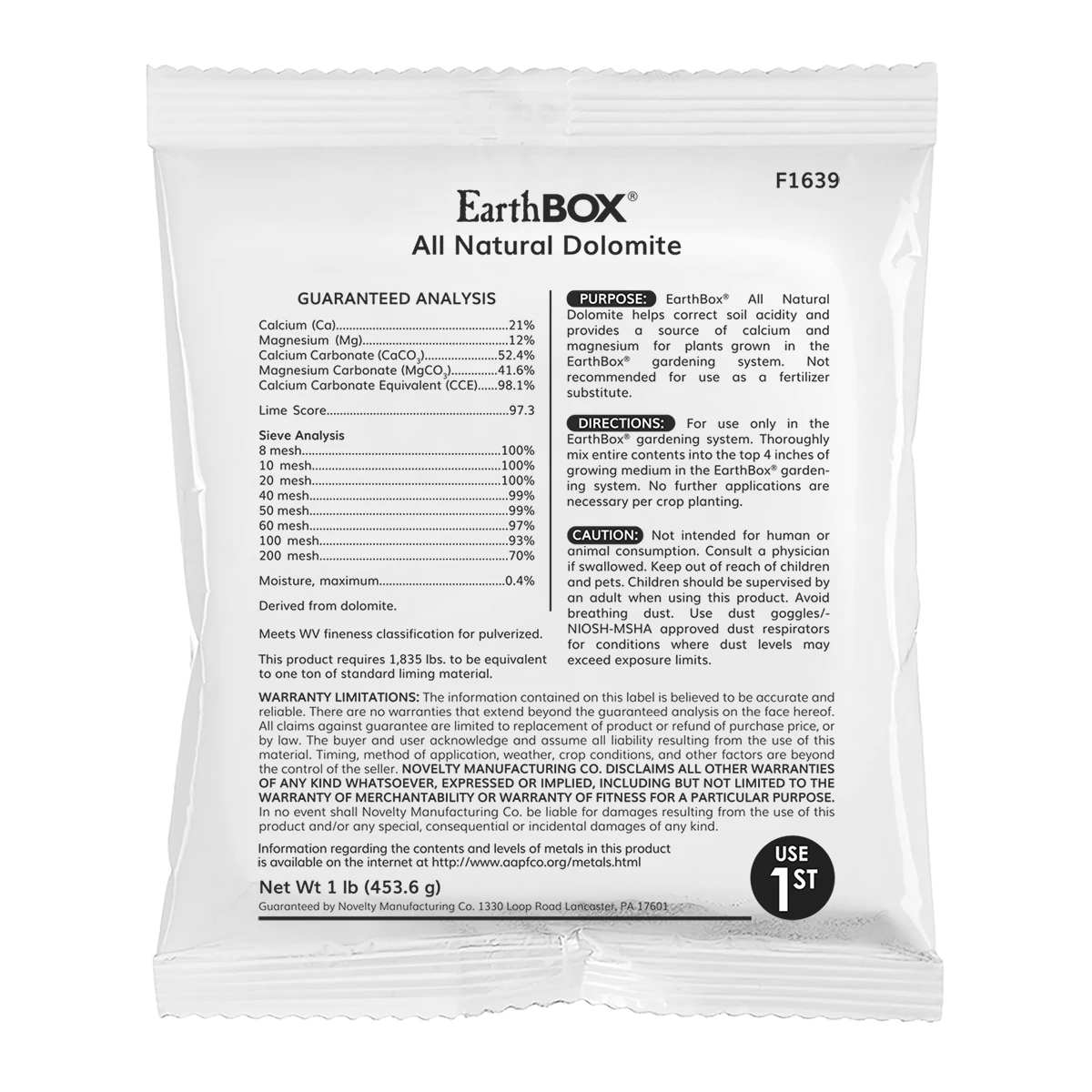 Earthbox Power EarthBox Replant Kit | Pre-Measured Fertilizer & Nutrients